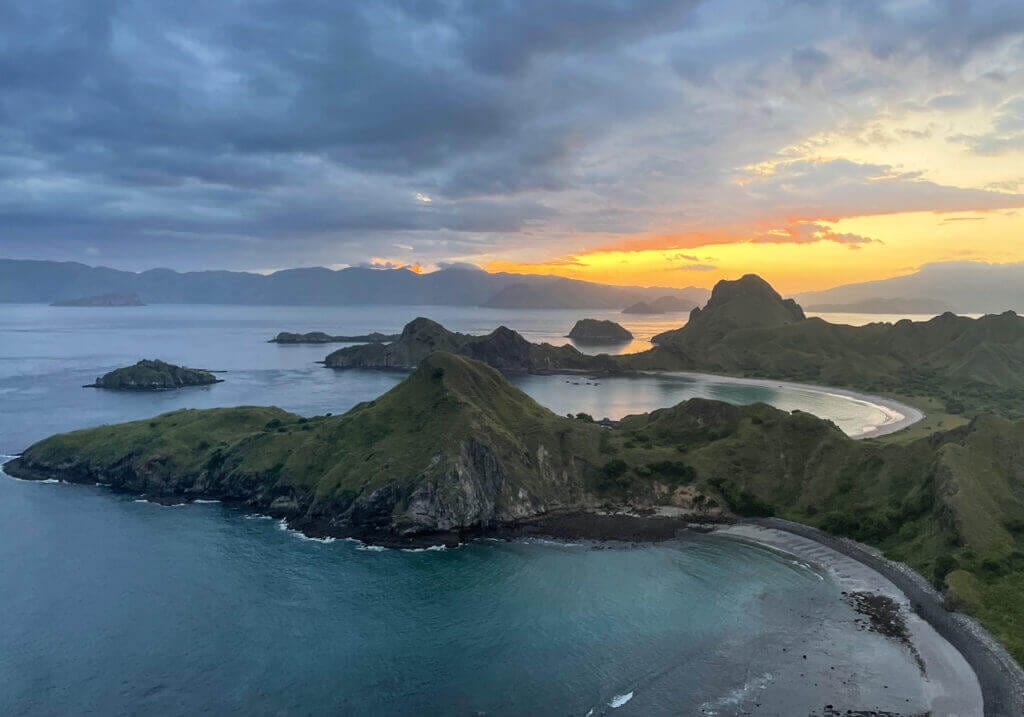 Snorkeling the Jurassic Komodo National Park, Indonesia 30 Sunset at Padar Island Viewpoint, Indonesia