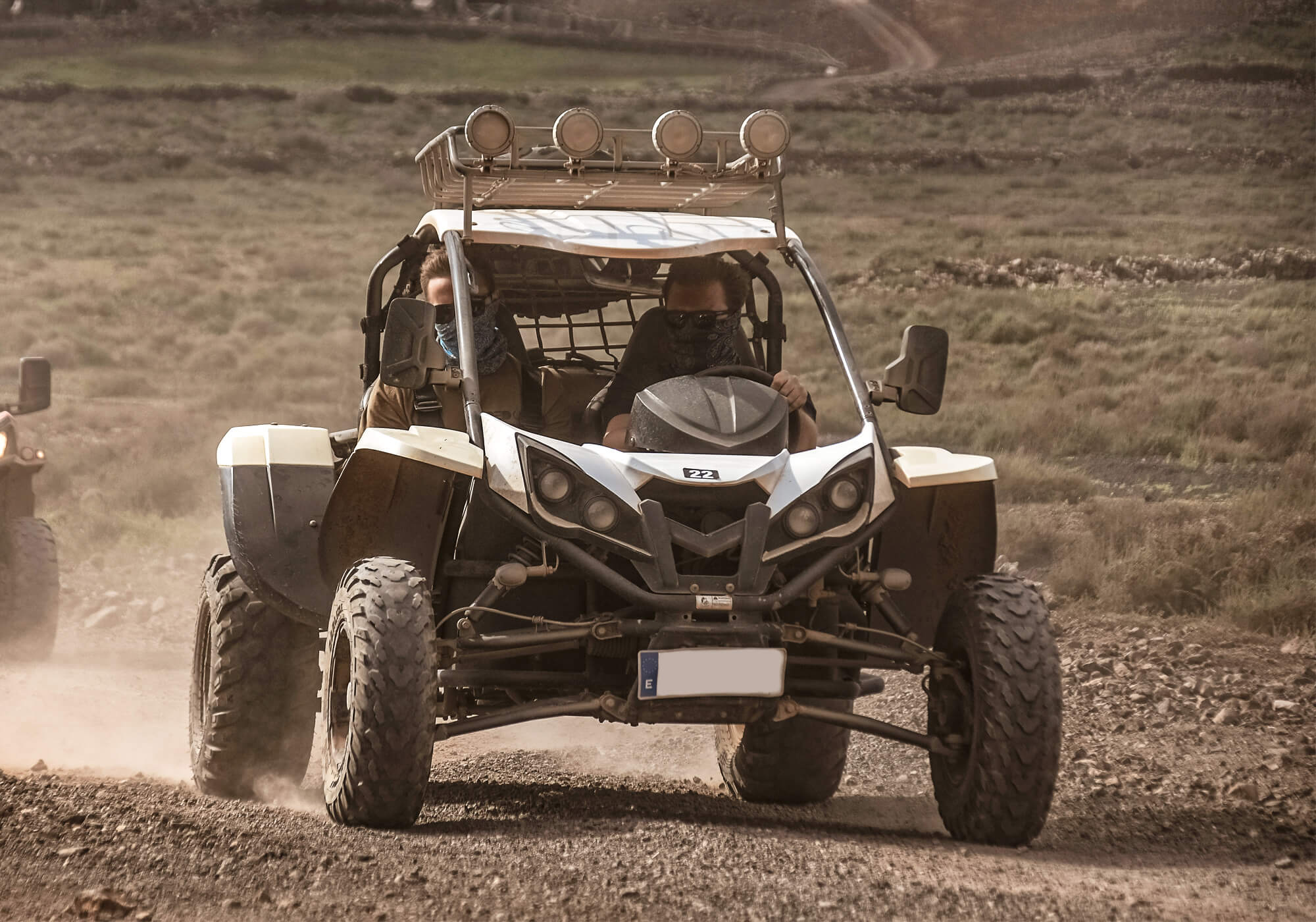 Dune Buggying the volcanic tracks of Corralejo, Fuerteventura