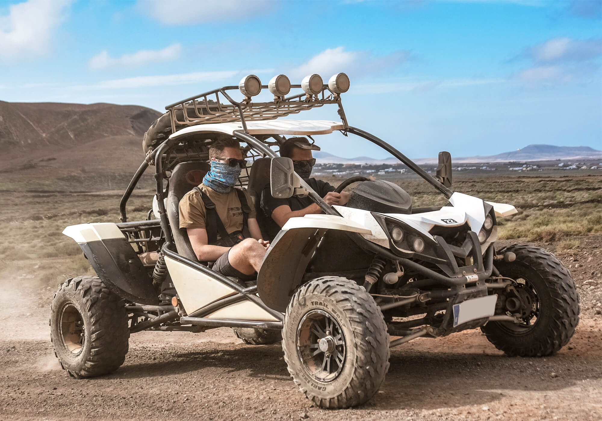 Dune Buggying the volcanic tracks of Corralejo, Fuerteventura